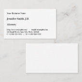  advocatenkantoor Visitekaartje (Voorkant / Achterkant)