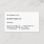  advocatenkantoor Visitekaartje (Voorkant)