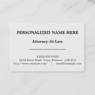advocatenkantoor Visitekaartje