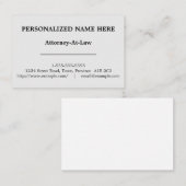  advocatenkantoor Visitekaartje (Voorkant / Achterkant)