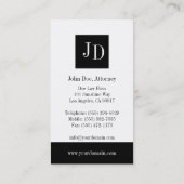 advocatenkantoor W/B Silver Visitekaartje (Achterkant)