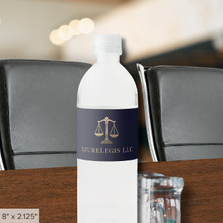 Advocatenkantoor Water Bottle Labels Waterfles Etiket
