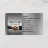 Advocatenkantoor Wills & Trusts Attorney Wealth Ma Visitekaartje (Voorkant)