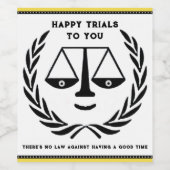 Advocatenpartij Wijn Etiket (Enkel label)