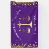 Advocatenrechtenfaculteit Paarse Gold-opleiding Spandoek (Verticaal)