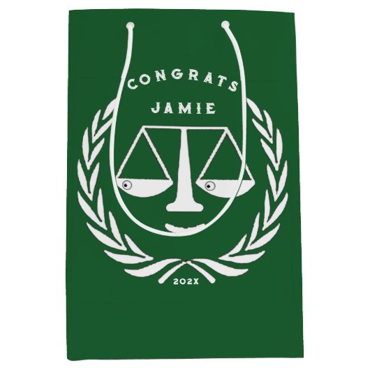 Advocatenrechtenschool Afstudeerder Medium Cadeauzakje (Voorkant)