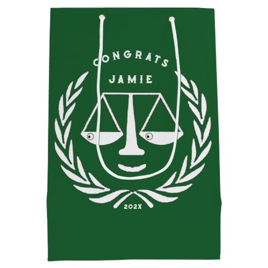 Advocatenrechtenschool Afstudeerder Medium Cadeauzakje (Achterkant)