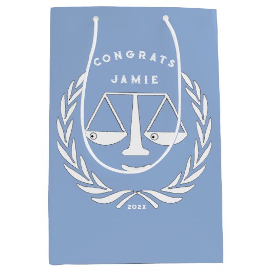 Advocatenrechtenschool Afstudeerder Medium Cadeauzakje (Voorkant)