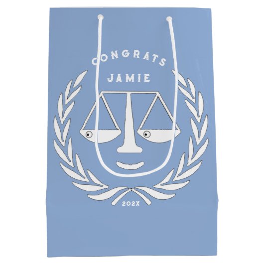 Advocatenrechtenschool Afstudeerder Medium Cadeauzakje (Achterkant)