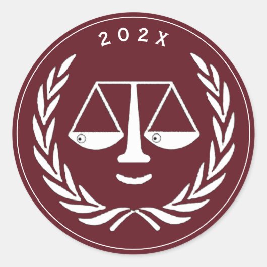 Advocatenrechtenschool Afstuderen Afstuderen Maroo Ronde Sticker (Voorkant)