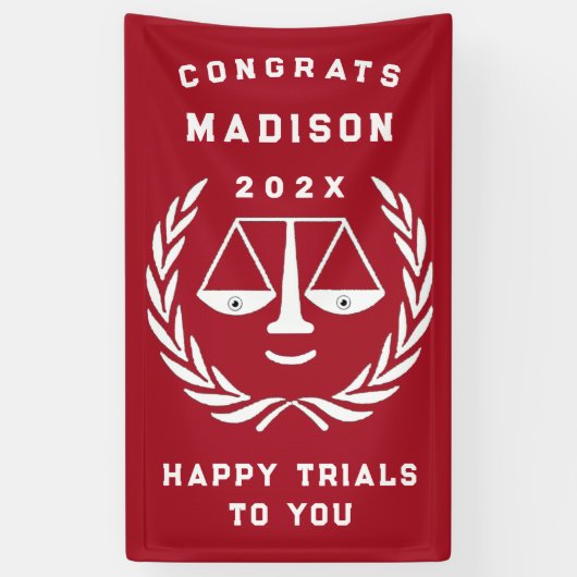 Advocatenrechtenschool Afstuderen Spandoek (Verticaal)