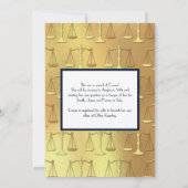 Advocatenrechtenstudiegroep Gold Navy Blue Kaart (Achterkant)