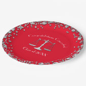 Advocatenrechtenstudiegroep Silver Red Papieren Bordje (Gekanteld)