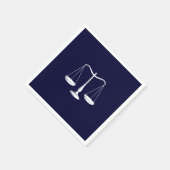 Advocatenschaal Elegant Navy Blue Servet (Hoek)