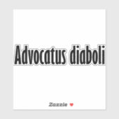 advocatus diaboli sticker (Vel)