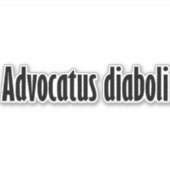 advocatus diaboli sticker (Voorkant)