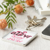 ADW Sleutelhanger groot vierkant (Zijkant)