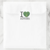 Adygea Ronde Sticker (Tas)