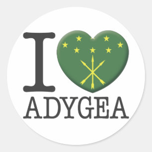 Adygea Ronde Sticker