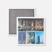 AE004 DUBAI, Verenigde Arabische Emiraten, Uae, Fr Magneet (Voorkant / Achterkant)