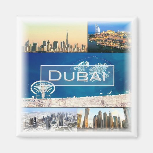 AE006 DUBAI, Verenigde Arabische Emiraten, Fridge Magneet (Voorkant)