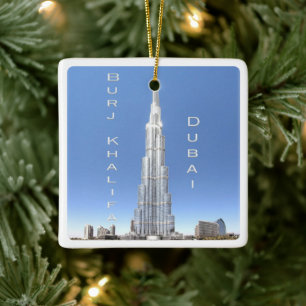 AE008 DUBAI BURJ KHALIFA, VAE, Azië, Keramisch Ornament