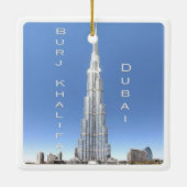 AE008 DUBAI BURJ KHALIFA, VAE, Azië, Keramisch Ornament (Achterkant)