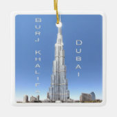 AE008 DUBAI BURJ KHALIFA, VAE, Azië, Keramisch Ornament (Voorkant)