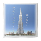 AE008 DUBAI BURJ KHALIFA, VAE, Azië, Tegeltje (Voorkant)