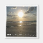 AE025 RAS AL-KHAIMAH strand, UAE, Asia, Fridge Magneet (Voorkant)