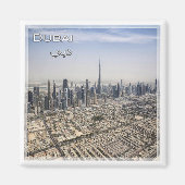 AE040 DUBAI skyline, VAE, Azië, Fridge Magneet (Voorkant)