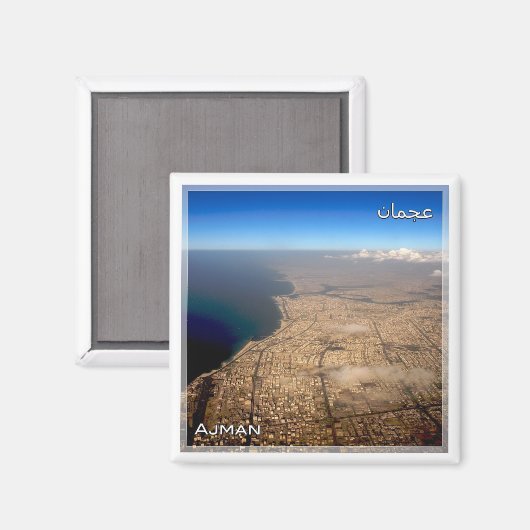 AE051 AJMAN, Verenigde Arabische Emiraten, Fridge Magneet (Voorkant / Achterkant)