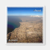 AE051 AJMAN, Verenigde Arabische Emiraten, Fridge Magneet (Voorkant)