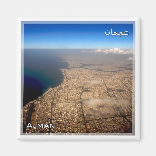 AE051 AJMAN, Verenigde Arabische Emiraten, Fridge Magneet (Voorkant)