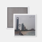 AE059 ABU DHABI-strand, Midden-Oosten, Azië, Fridg Magneet (Voorkant / Achterkant)