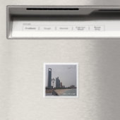 AE059 ABU DHABI-strand, Midden-Oosten, Azië, Fridg Magneet (Insitu (Vaatwasser))