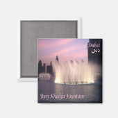 AE072 BURJ KHALIFA FOUNTAIN, Fridge Magneet (Voorkant / Achterkant)