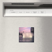 AE072 BURJ KHALIFA FOUNTAIN, Fridge Magneet (Insitu (Vaatwasser))