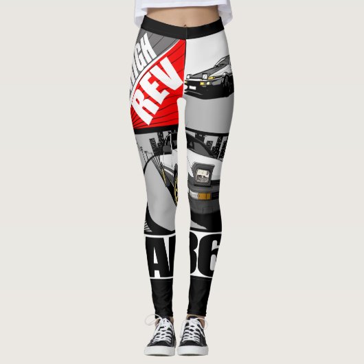 AE86-Leggings van de hoge Rev. Leggings (Voorkant)