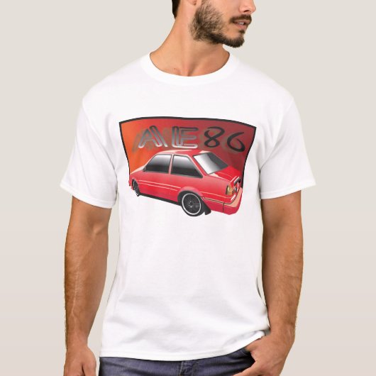 AE86 Rood T-shirt (Voorkant)