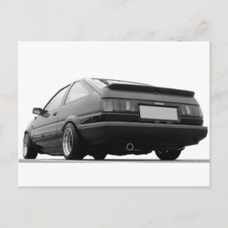 AE86 zwart-wit Briefkaart