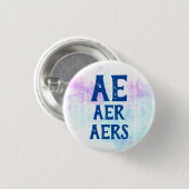 Ae Aer Aers Pronouns Ronde Button 3,2 Cm (Voorkant /achterkant)