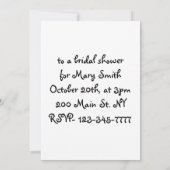 AE-Cartoon Penguins Bridal Shower Invitations Kaart (Achterkant)