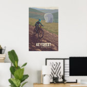 Ae Forest Mountainbike Reclameposter Poster (Thuiskantoor)