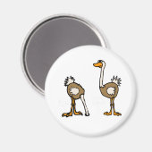 AE- Struisvogels in Zand Magneet (Voorkant / Achterkant)