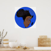 AE-symbolen van Afrika Poster (Keuken)