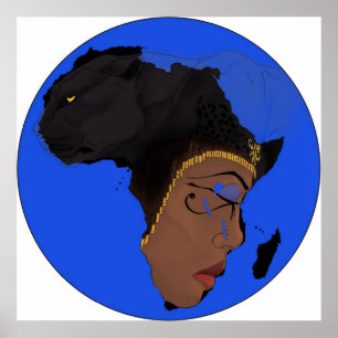 AE-symbolen van Afrika Poster