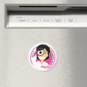 AECT Research en Theory Magnet-Vrouw Logo Magneet (Insitu (Vaatwasser))