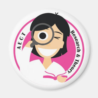 AECT Research en Theory Magnet-Vrouw Logo Magneet