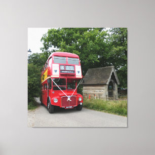 AEG dubbeldekkerbus Canvas Afdruk